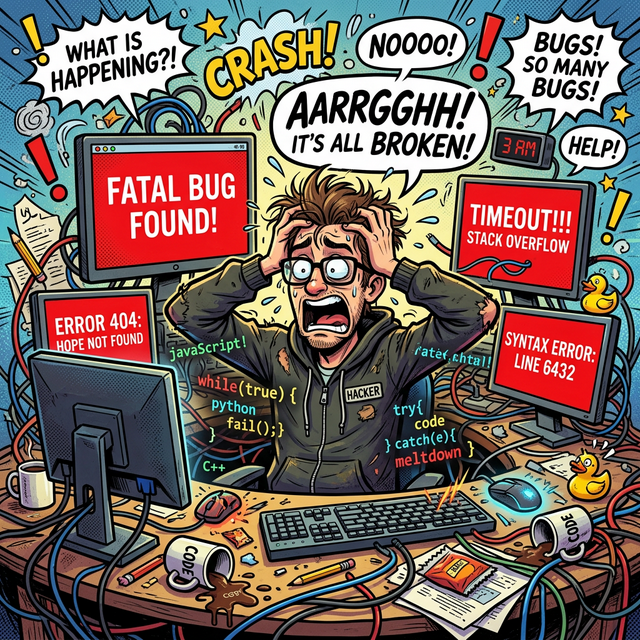 崩溃的前端开发:被 BUG 和超时淹没